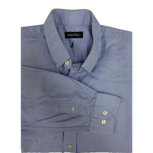 Nautica Boys Blue Long Sleeve Shirt Size 16 Sleeve Button Down